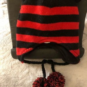 Unisex Winter Hat with Pom Pom ties.0